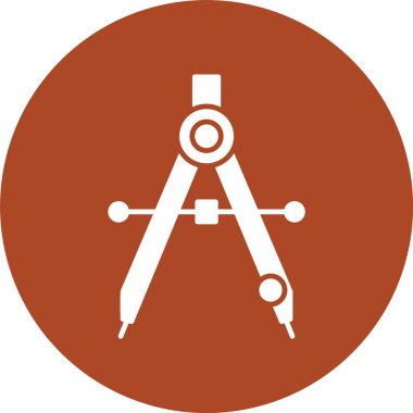 Pusula Kabartma Çemberi Simgesi Çiziliyor