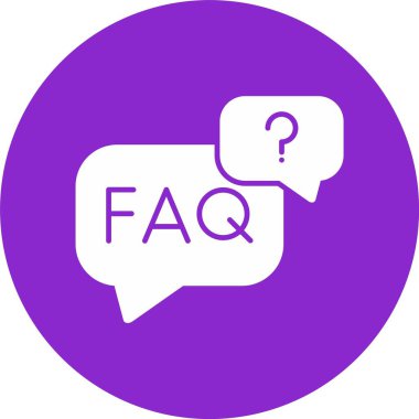 Faq Kabartma Çemberi Simgesi