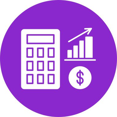 Muhasebe Kabartma Çemberi Simgesi