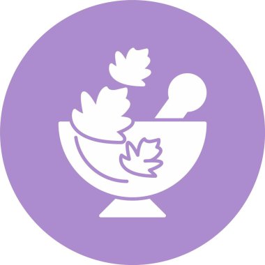 Bitkisel Kabartma Çemberi Simgesi