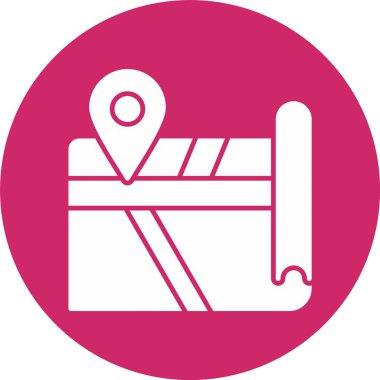 Harita Kabartma Çemberi Simgesi