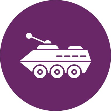 Zırhlı Araç Kabartma Çemberi Simgesi