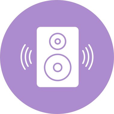 Hoparlör Kabartma Çemberi Simgesi