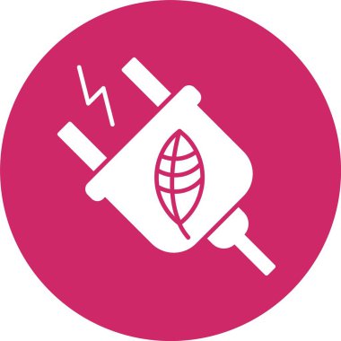 Güç Eklentisi Kabartma Çemberi Simgesi