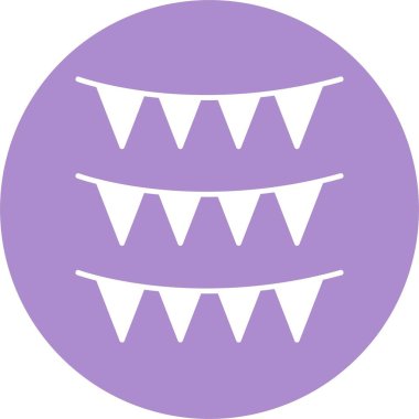 Bunting Glyph Çember Simgesi