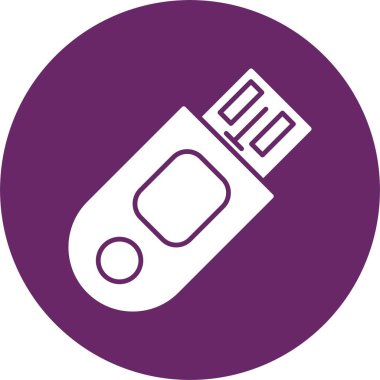Pendrive Kabartma Çemberi Simgesi