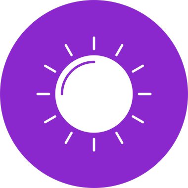 Güneş Kabartma Çemberi Simgesi