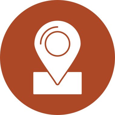 Harita Kabartma Çemberi Simgesi