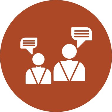 Konuşma Kabartma Çemberi Simgesi