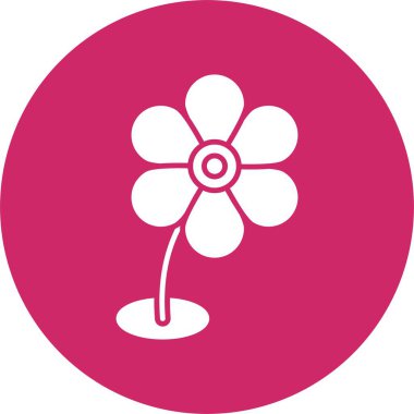 Çiçek Kabartma Çemberi Simgesi