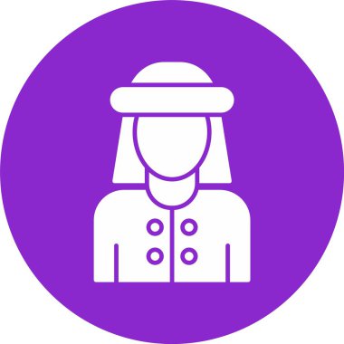 İslami Adam Kabartma Çember Simgesi