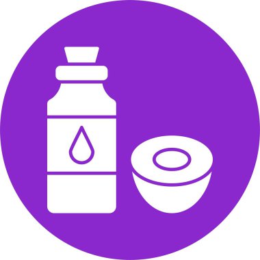 Hindistan cevizi Yağı Kabartma Çemberi Simgesi