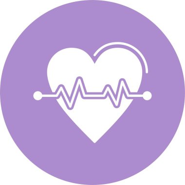 Kalp Atışı Kabartma Çemberi Simgesi