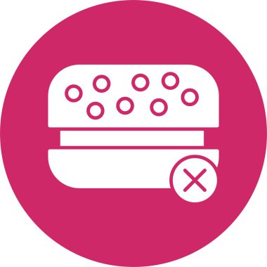 Fast Food Kabartma Çemberi Simgesi Yok