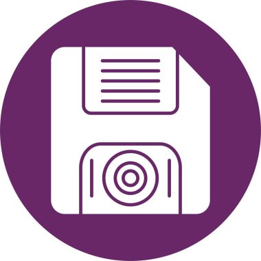 Disket Kabartma Çemberi Simgesi