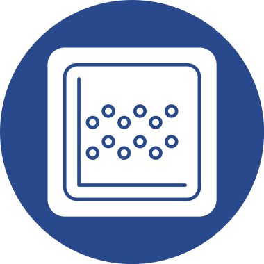 Grafik Kabartma Çemberi Simgesi