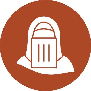 Niqab Kabartma Çemberi Simgesi