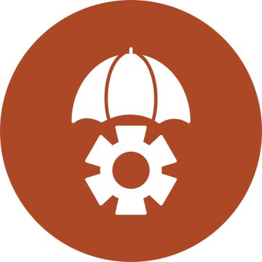 Risk Yönetimi Kabartma Çemberi Simgesi