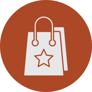 Alışveriş Torbası Kabartma Çemberi Simgesi