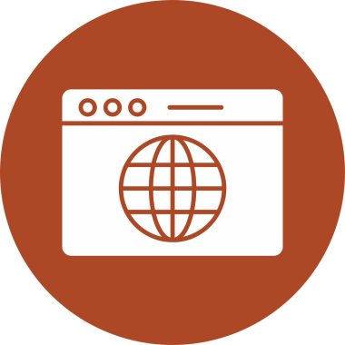 Web Kabartma Çemberi Simgesi