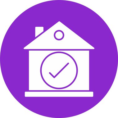 Ev Seçimi Kabartma Çemberi Simgesi