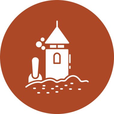 Kum Kalesi Kabartma Çemberi Simgesi