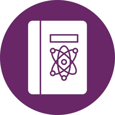 Bilim Kitabı Kabartma Çemberi Simgesi