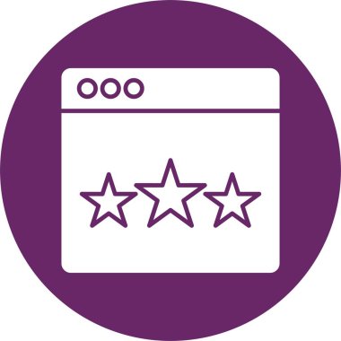 Web Sınıflandırma Kabartma Çemberi Simgesi