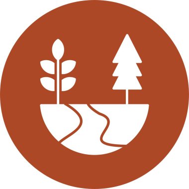 Doğa Kabartma Çemberi Simgesi