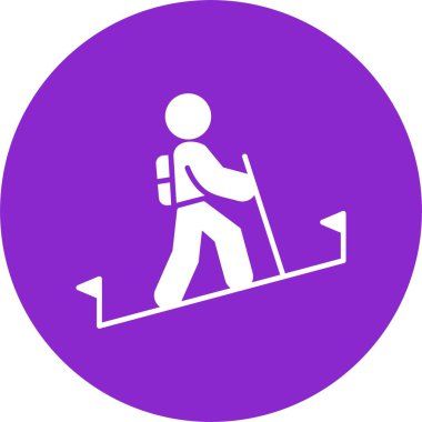 Yürüyüş Kabartma Çemberi Simgesi