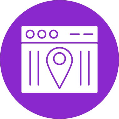 Web Kabartma Çemberi Simgesi