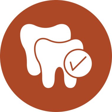 Diş Sağlama Kabartma Çemberi Simgesi