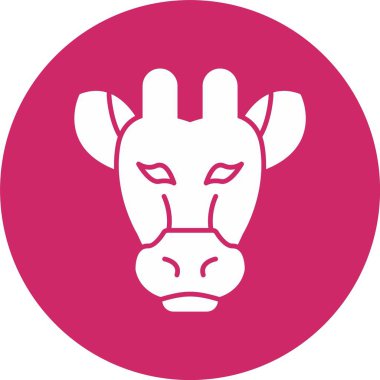 Zürafa Kabartma Çemberi Simgesi