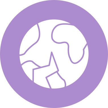 Doğal Afet Kabartma Çemberi Simgesi