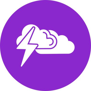 Şimşek Kabartma Çemberi Simgesi