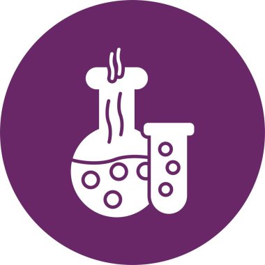 Laboratuvar Kabartma Çemberi Simgesi