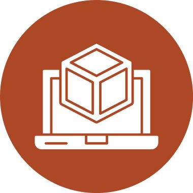 3d Kabartma Çemberi Simgesi