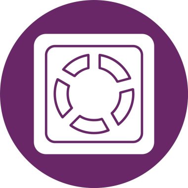 Pasta Grafiği Kabartma Çemberi Simgesi