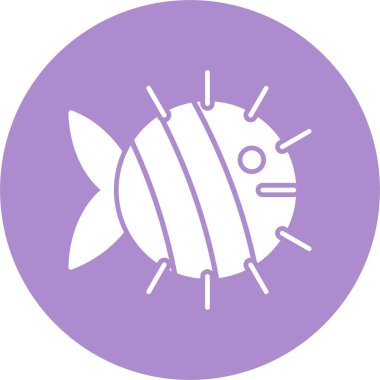 Balık Kabartma Çemberi Simgesi