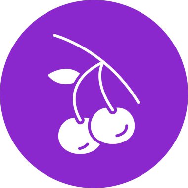 Kiraz Kabartma Çemberi Simgesi