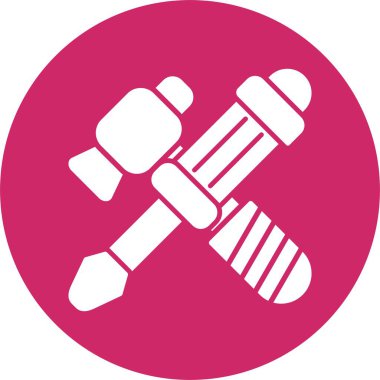 Araçları Onar Kabartma Çemberi Simgesi