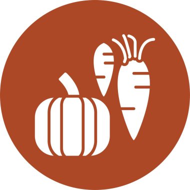 Sebzeler Kabartma Çemberi Simgesi