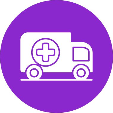 Ambulans Kabartma Çemberi Simgesi