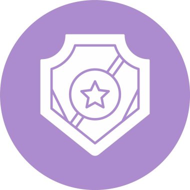 Polis Rozeti Kabartma Çemberi Simgesi