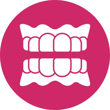 Takma diş Kabartma Çemberi Simgesi