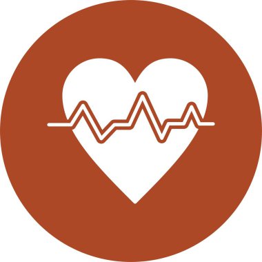 Nabız Oranı Kabartma Çemberi Simgesi