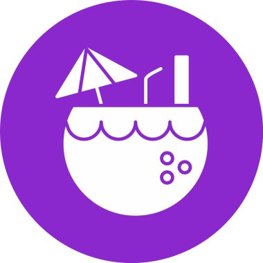 Hindistan cevizi Kabartma Çemberi Simgesi