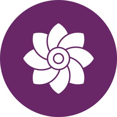 Çiçek Kabartma Çemberi Simgesi