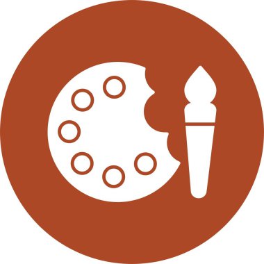 Boya Kabartma Çemberi Simgesini Boya