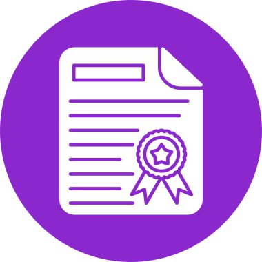 Diploma Kabartma Çemberi Simgesi